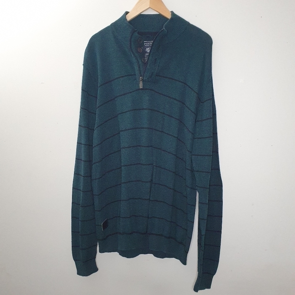 Point Zero Slim Fit Strip Men Sweatshirt Size XL